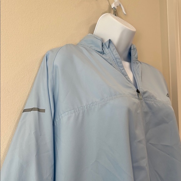 Adidas Light Blue Windbreaker Jacket- XL - Picture 5 of 7